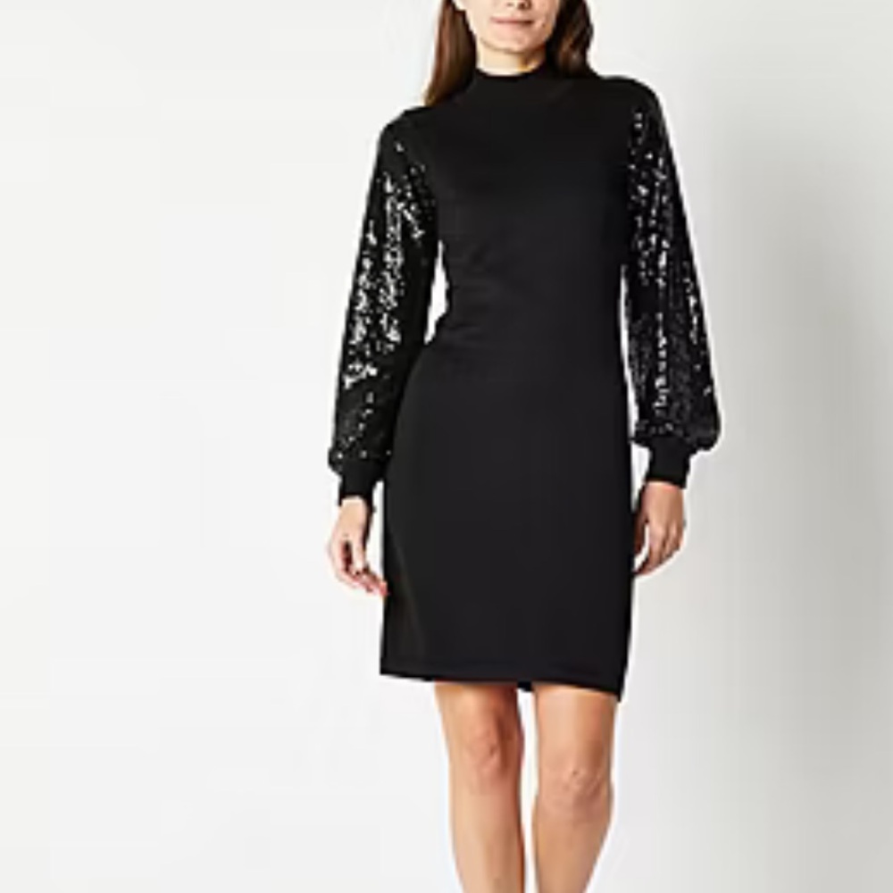 EUC | Willow Glenn | Long Sleeved Sequin Sweater Dress | XL